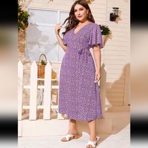 Plus size wrap dress 2XL